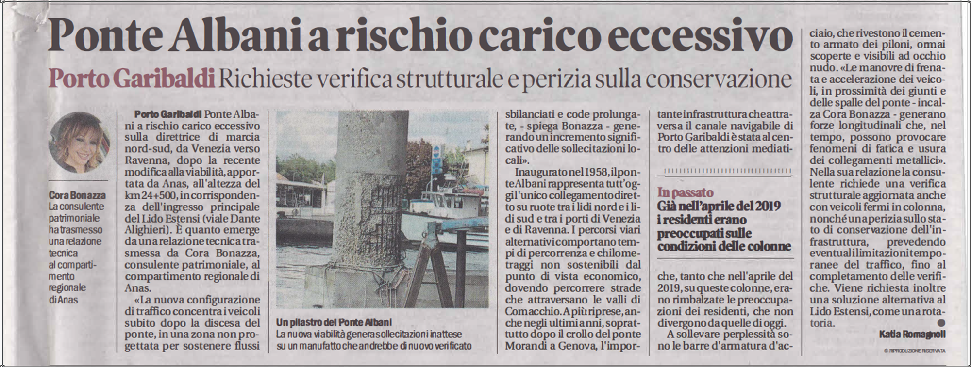 Articolo completo - Ponte Albani a rischio